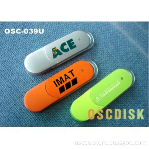 Lipstick style USB flash drive with Translucent lanyard hole